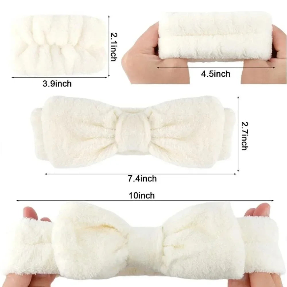Wash Face Headbands For Women Reusable Spa Wristband Soft Microfiber Towel Wristbands Women Girls Running Sport Wrist Sweatband