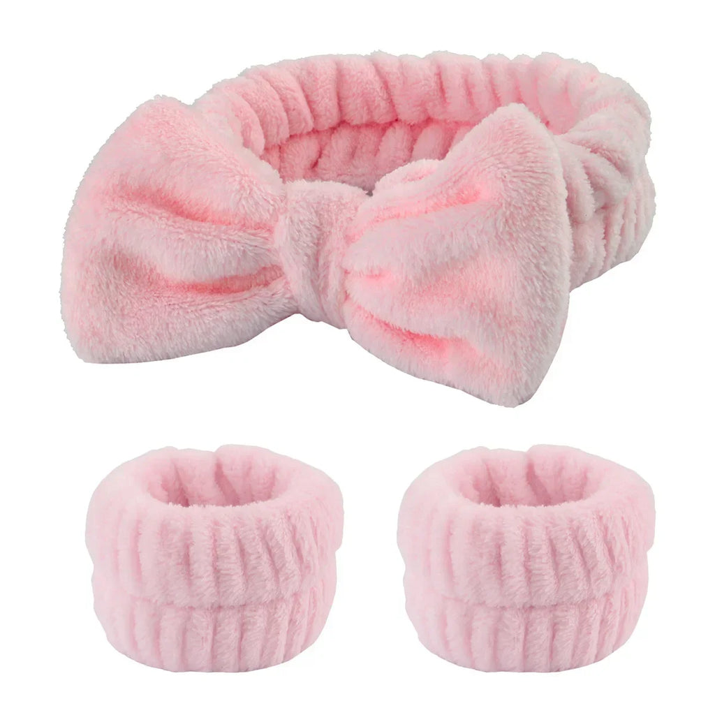 Wash Face Headbands For Women Reusable Spa Wristband Soft Microfiber Towel Wristbands Women Girls Running Sport Wrist Sweatband