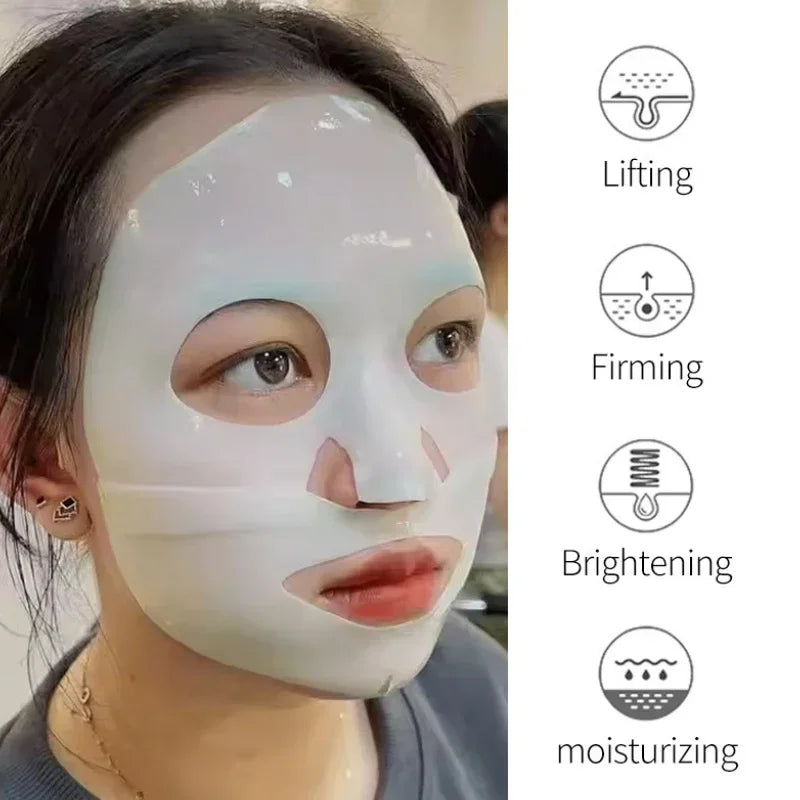 Bio Collagen Facial Mask Shrink Pores Deep Hydrating Moisturizing Split Mask Firming Nourish Brighten Skin Care Korean Cosmetics