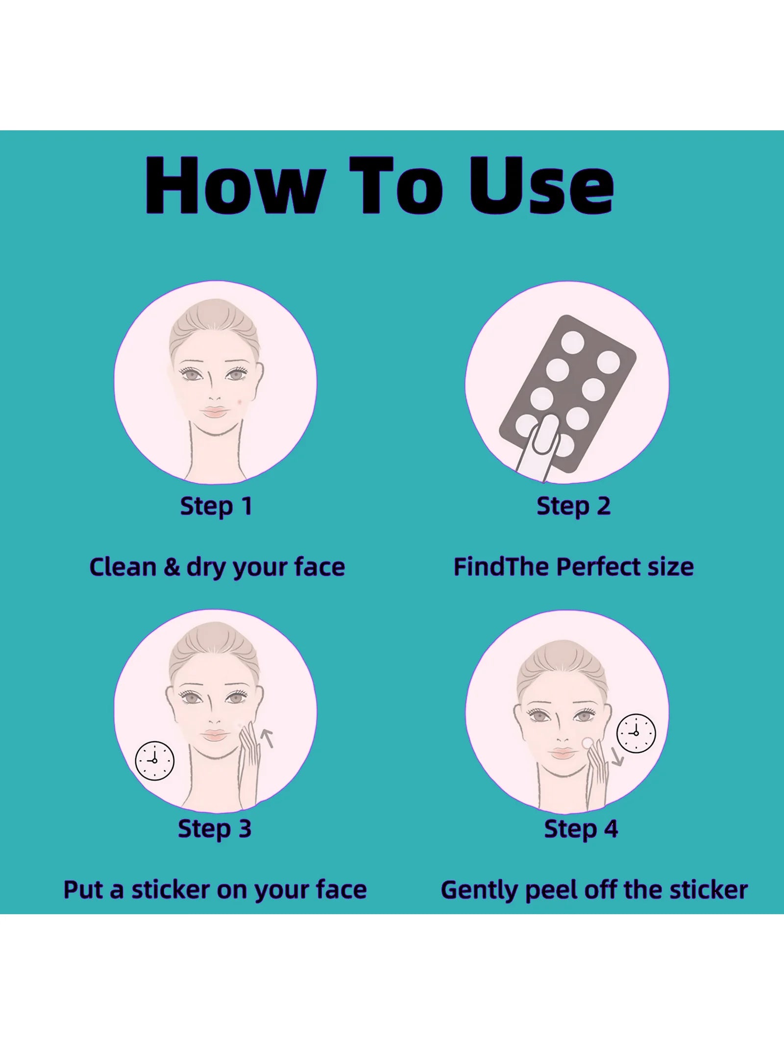 180/360/720 patches/box of hydrogel acne patches can effectively cover acne patches, suitable for both men and women